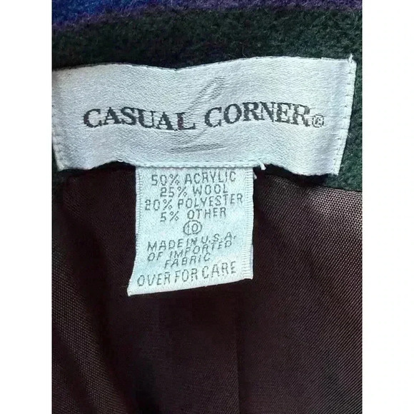 Vintage 90’s Casual Corner Womens Aztec Western Wool Blend Jacket Sz 10 - Picture 6 of 8